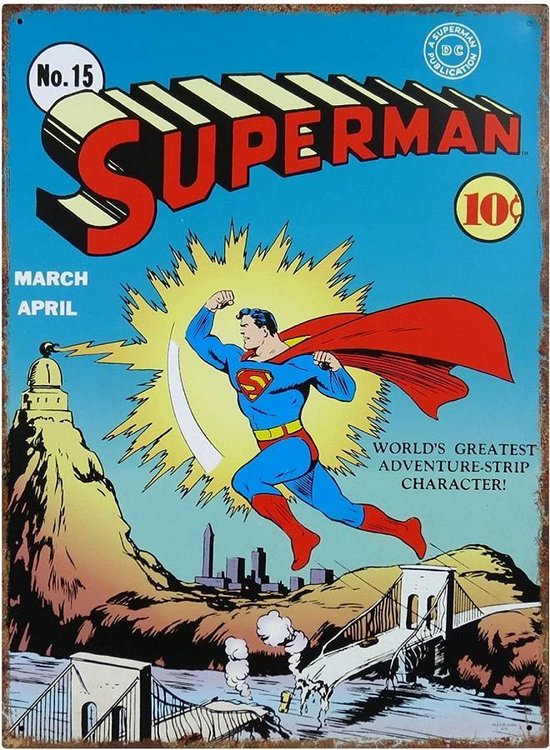 Wandbord - Superman Comics Book No. 15