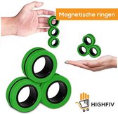 HighFiv® Magnetische Fidget Ringen- Fidget Spinner- TikTok- stress relief- Fidget Toy- Magnetische ringen - Groen