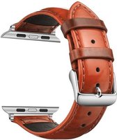 Geschikt voor Apple Watch bandje 38 / 40 / 41 mm - Series 1 2 3 4 5 6 7 SE - Smartwatch iWatch horloge band - 38mm 40mm 41mm - Fungus - Siliconen - Bruin