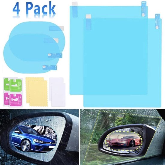 4x feuille de revêtement nano / voiture miroir / anti-pluie