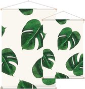 Bladpatroon 17 - Foto op Textielposter - 90 x 135 cm