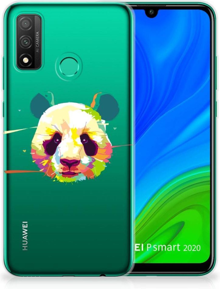 Huawei P Smart 2020 Telefoonhoesje met Naam Panda Color