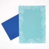 briefpapier Schelpen met enveloppen A5