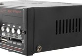HiFi Stereo Audio MP3-eindversterker met afstandsbediening, ondersteuning voor FM USB SD MMC-kaart, digitale speler 180W + 180W (AK-699D) (zwart)