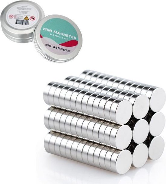 Super sterke magneten - 5 x 2 mm (25-stuks) - Rond - Neodymium - Koelkast  magneten -... | bol.com