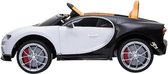 Kindervoertuig - elektrische auto "Bugatti Chiron" - Gelicentieerd - 12V7AH, 2 motoren - 2,4 Ghz afstandsbediening, MP3, lederen stoel + EVA