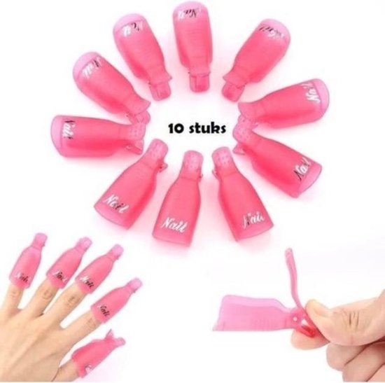 Handen en voeten - Teennagels - tenen -Nagellak Remover Clips Set -  gelpolish 