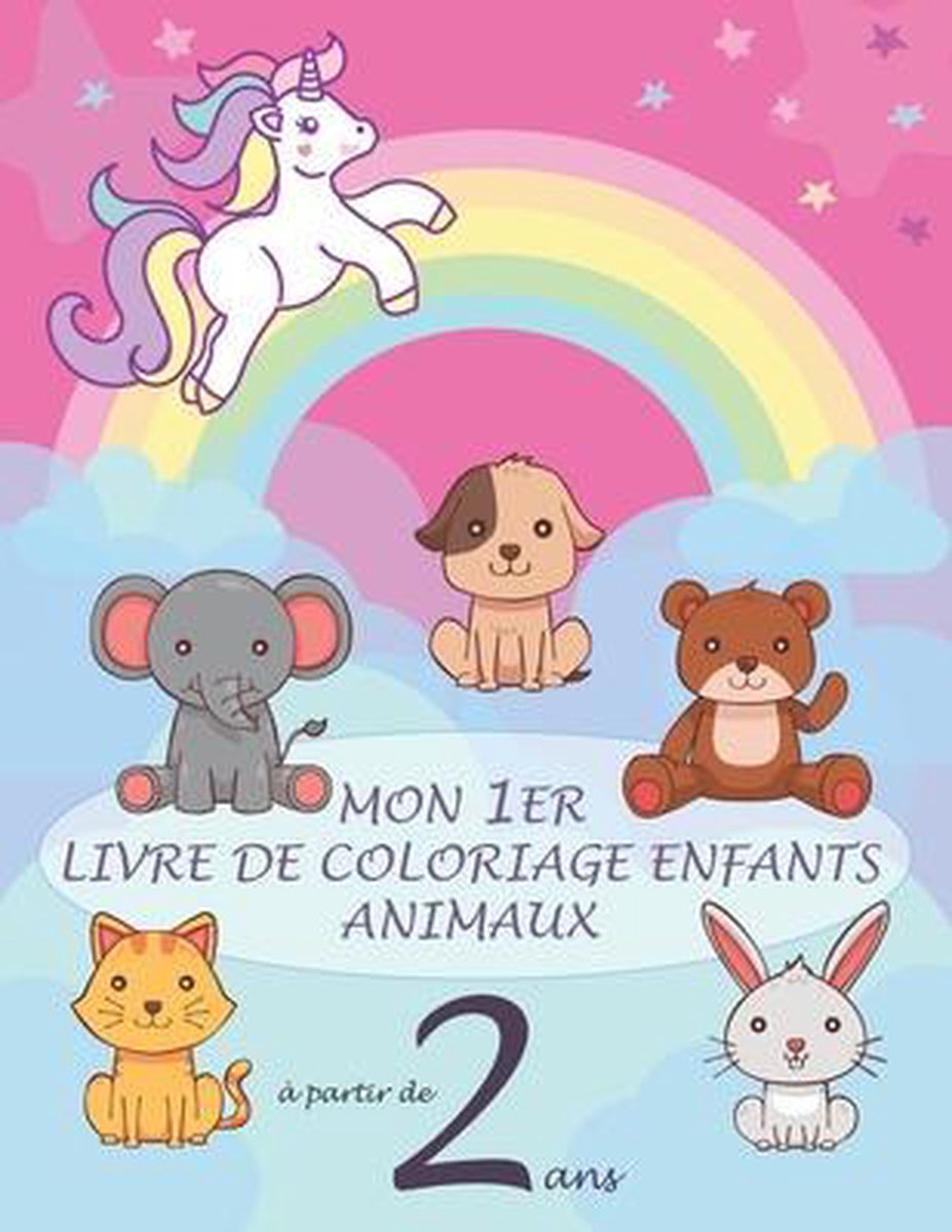 Mon 1er livre de coloriage enfant ANIMAUX - À partir de 2 ans