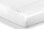 Matras Hoeslaken - 100% Katoen - Percale - 90x200cm - Wit