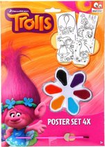Trolls Poster Art Set - Waterverf Bloem