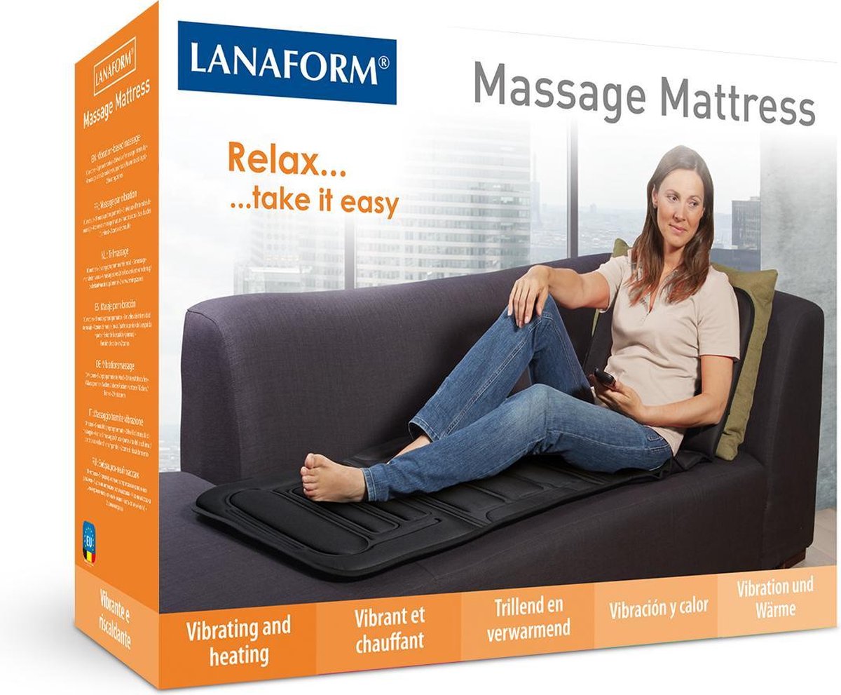 Massage Matras LA110315 - zwart - Lanaform | bol.com