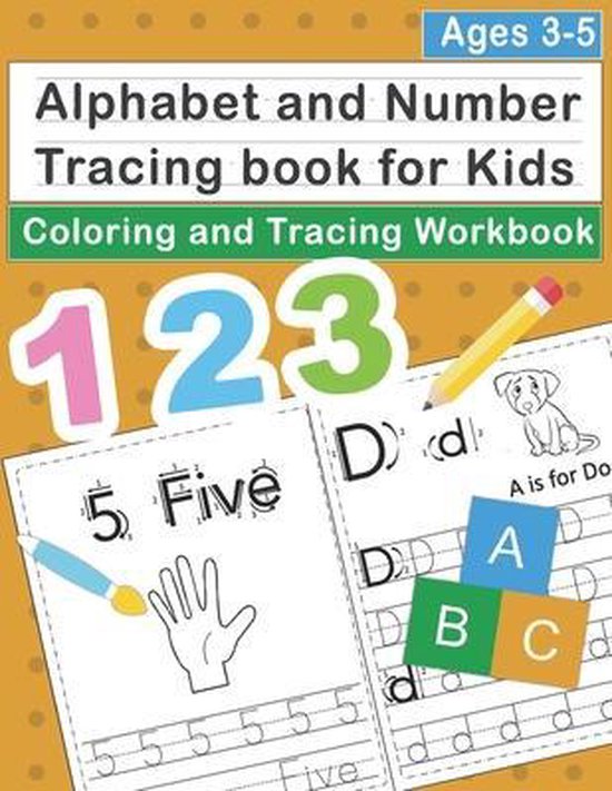 Alphabet And Number Tracing Book