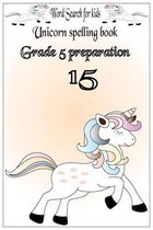 Word Search for kids Unicorn spelling book Grade 5 preparation 15