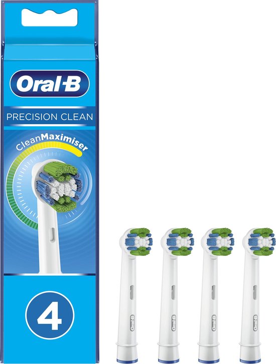 met de klok mee ik betwijfel het Kort leven Oral-B Precision Clean CleanMaximiser Opzetborstels - 4 stuks | bol.com