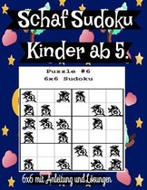 Schaf Sudoku Kinder ab 5. 6x6 mit Anleitung und Loesungen