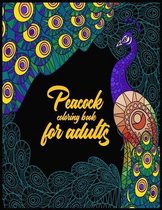 Peacock coloring book for adult