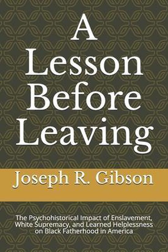 A Lesson Before Leaving - cover