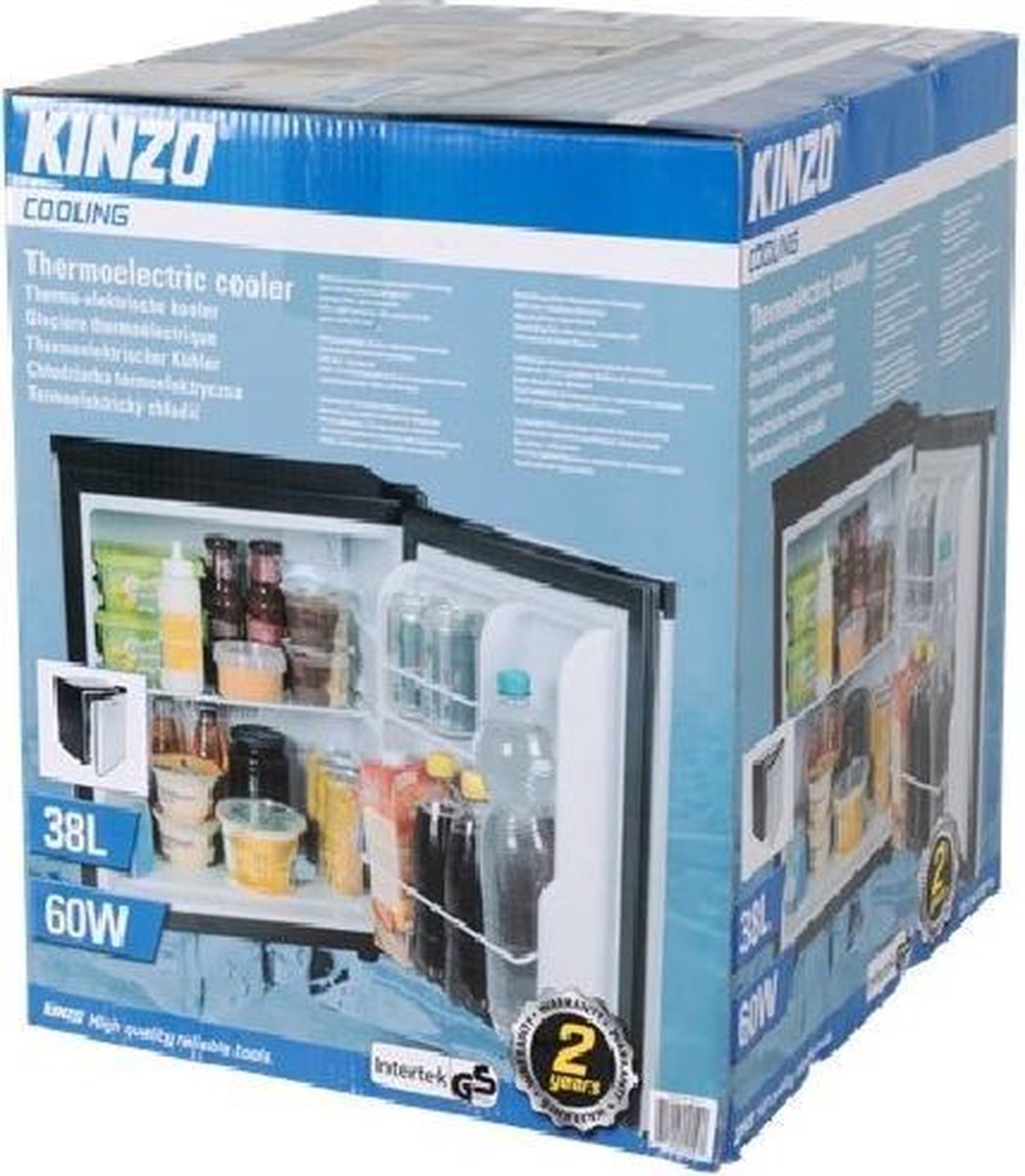 Kinzo Mini Koelkast 38 L - handig voor in de tuin! - Camping Koelkast | bol