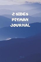 2 Sides: 90 Pages of 6 X 9 Inch Bound Pitman College Ruled Half and Half Vertical Separation White Pages