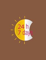 24 h 7 days: daily journal notebook always a good idea creative and inspirational.