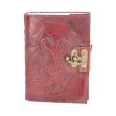 Nemesis Now Notitieboek Double Dragon Embossed with Lock Bruin