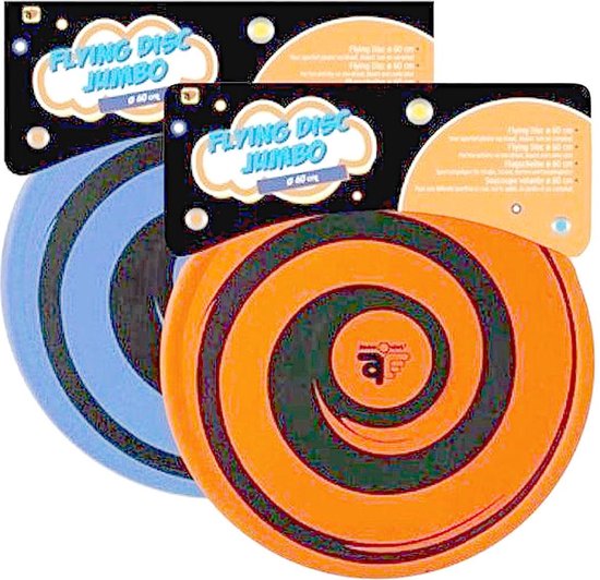 Flying disc jumbo mega frisbee blauw