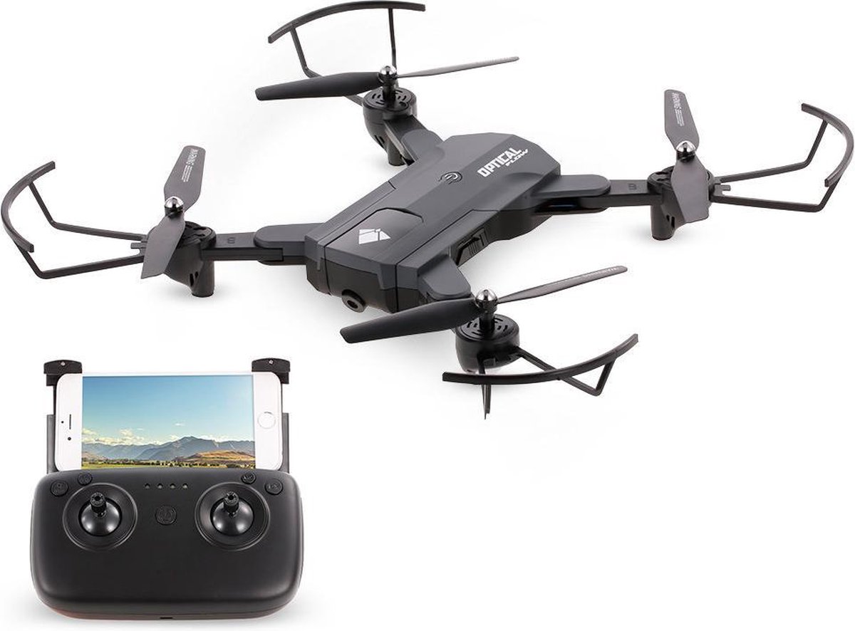 Shark Selfie Drone - Super Boost Combo - FPV Drone - Speed Control - Altitude Hold - Zwart