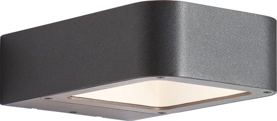 AEG lamp Phelia LED buitenwandlamp antraciet | 1x 6W LED geïntegreerd,  (560lm, 3000K)... | bol.com