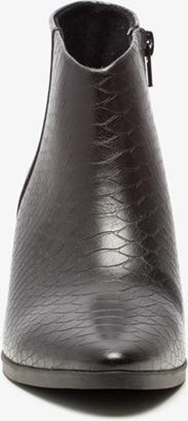 Blue Box dames croco enkellaarsjes Zwart Maat 38 Blue Box dames croco enkellaarsjes Zwart Maat 38