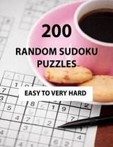 200 Random Sudoku Puzzles - Easy To Very Hard: Numbricks Puzzles Book For Adults