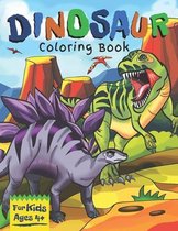 Dinosaur Coloring Book for Kids Ages 4+