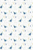Blue hearts with wings