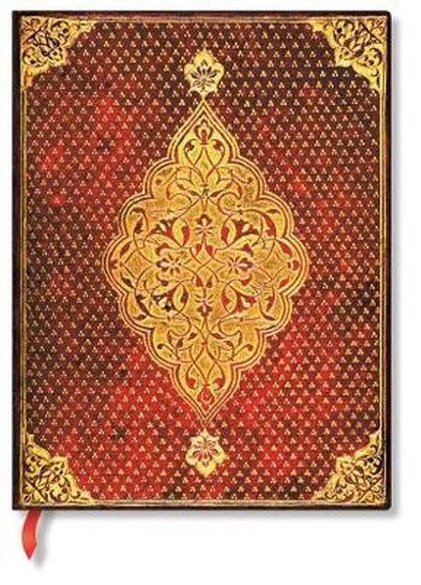 Paperblanks notitieboek lijn ultra golden trefoil 23x18 cm