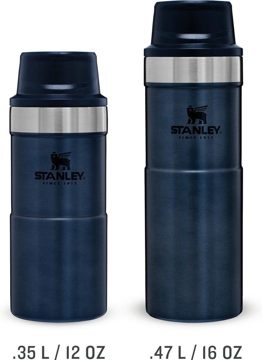  Stanley 10-06439-239 The Trigger-Action Aluminum Travel Mug  Ash 16OZ / .47L : Sports & Outdoors