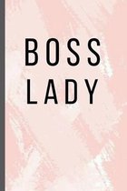 Boss Lady: 6x9 Lined Writing Notebook Journal, 120 Pages for Notes, Essays, Journaling