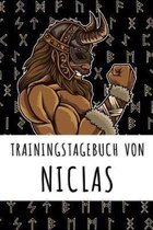 Trainingstagebuch von Niclas: Personalisierter Tagesplaner f�r dein Fitness- und Krafttraining im Fitnessstudio oder Zuhause