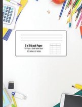 Graph Paper Notebook 5 x 5: 120 Pages, 8.5 in x 11 in (Large)