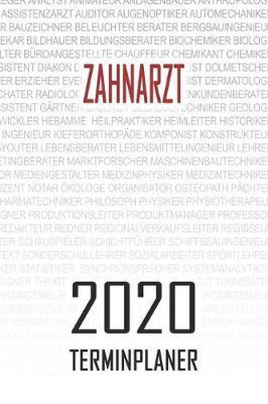 Zahnarzt - 2020 Terminplaner, Terminplaner 2020 Terminkalender 2020