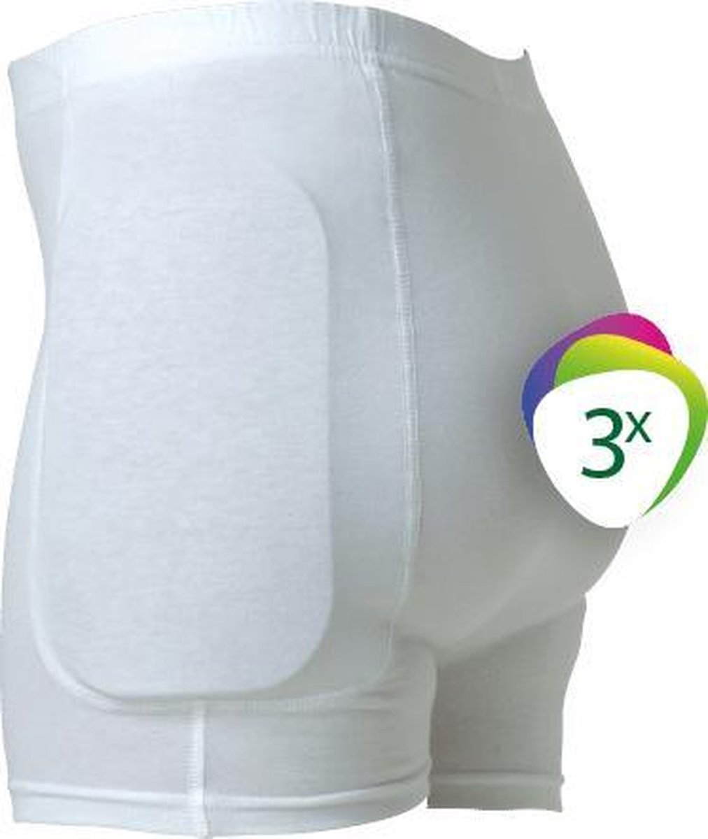 Heupbeschermer - Comfort Hip Protector Triple pack - XXL, Wit