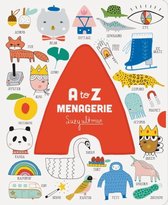 A to Z Menagerie Abc Baby Book, Sensory Alphabet Board Book for Babies and Toddlers, Interactive Book for Babies