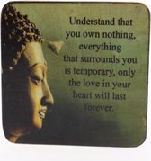 Quote magneet 6x6 cm Understand that you