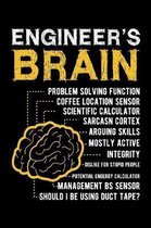 Engineer's Brain: 214 Page Lined Notebook - [6x9]