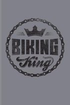 Biking King: Biking And Cycling Journal - Notebook - Workbook For Cyclists, Biking Couple, Mountain Bike Trails, Street Race, Downh