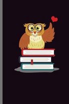 Owl Book Lover: For Animal Lovers nocturnal Cute Owl Designs Animal Composition Book Smiley Sayings Funny Vet Tech Veterinarian Animal