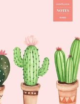 Cornell System Notes 110 Pages: Cactus Notebook for Professionals and Students, Teachers and Writers - Succulent Llama Pattern