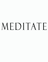 Meditate: Black and White Decorative Book to Stack Together on Coffee Tables, Bookshelves and Interior Design - Add Bookish Char