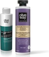 Oliveway SET Shampoo Anti-roos 500ml en energetische douchegel 250ml - 2stuks