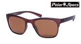 Polar Specs® Heren Zonnebril Hout PS9034 – Transparant Bruin – Polariserend Bruin – Medium/Large