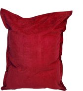 Lumaland - Luxe XXL zitzak - Beanbag van microvelours - Indoor - 380 Liter - 140 x 180 cm - Rood