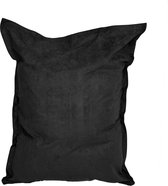 Lumaland - Luxe XXL zitzak - Beanbag van microvelours - Indoor - 380 Liter - 140 x 180 cm - Zwart